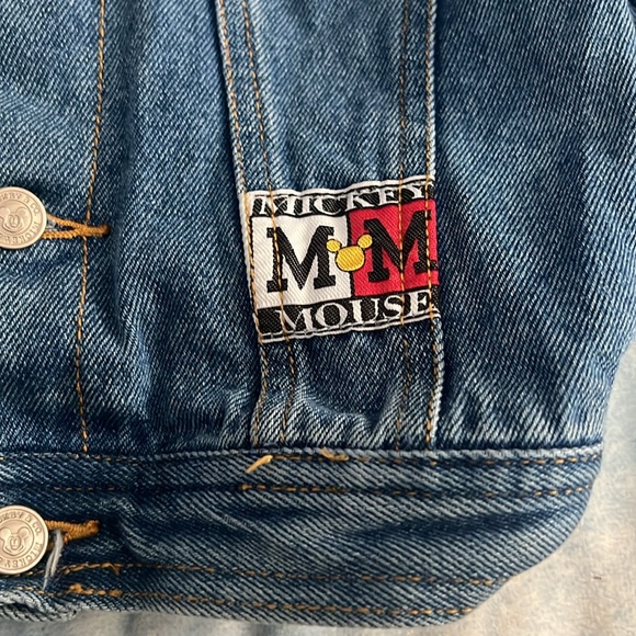 Vintage Mickey Mouse Jean Jacket 4T Mickey & Co Button Down Denim Classic Blue - Picture 4 of 10